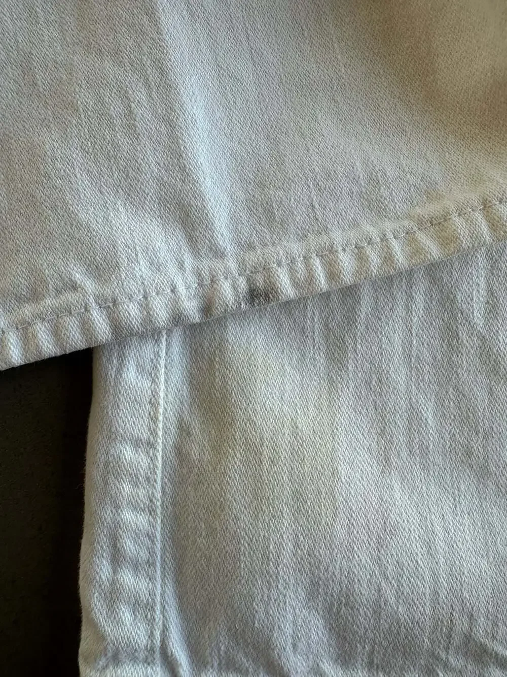 Vintage True Religion Ricky Relaxed Straight Leg White Jeans, Size 36